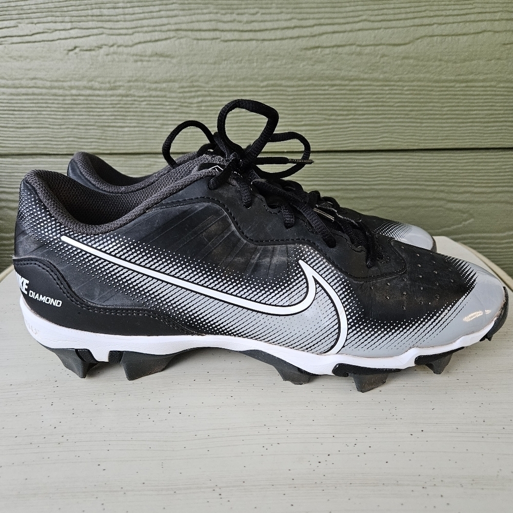 Nike Alpha Huarache Elite 4 Low DJ6524-011 Baseball Cleats Black Men’s Size 9.5 - Picture 1 of 16